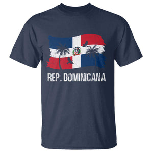 Dominican Republic Flag T Shirt Island Pride Caribbean Heritage TS10 Navy Print Your Wear