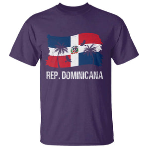 Dominican Republic Flag T Shirt Island Pride Caribbean Heritage TS10 Purple Print Your Wear