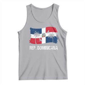 Dominican Republic Flag Tank Top Island Pride Caribbean Heritage TS10 Athletic Heather Print Your Wear