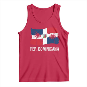 Dominican Republic Flag Tank Top Island Pride Caribbean Heritage TS10 Red Print Your Wear