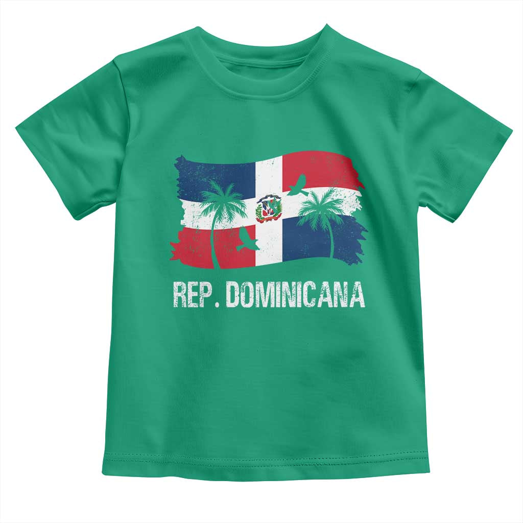 Dominican Republic Flag Toddler T Shirt Island Pride Caribbean Heritage TS10 Irish Green Print Your Wear