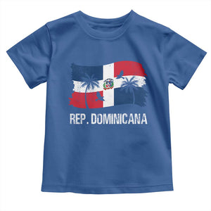 Dominican Republic Flag Toddler T Shirt Island Pride Caribbean Heritage TS10 Royal Blue Print Your Wear