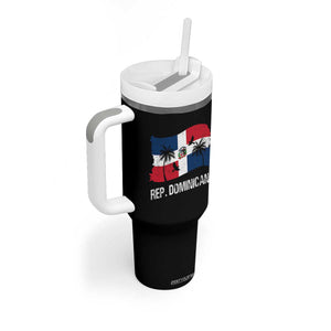 Dominican Republic Flag Tumbler With Handle Island Pride Caribbean Heritage TS10 Print Your Wear