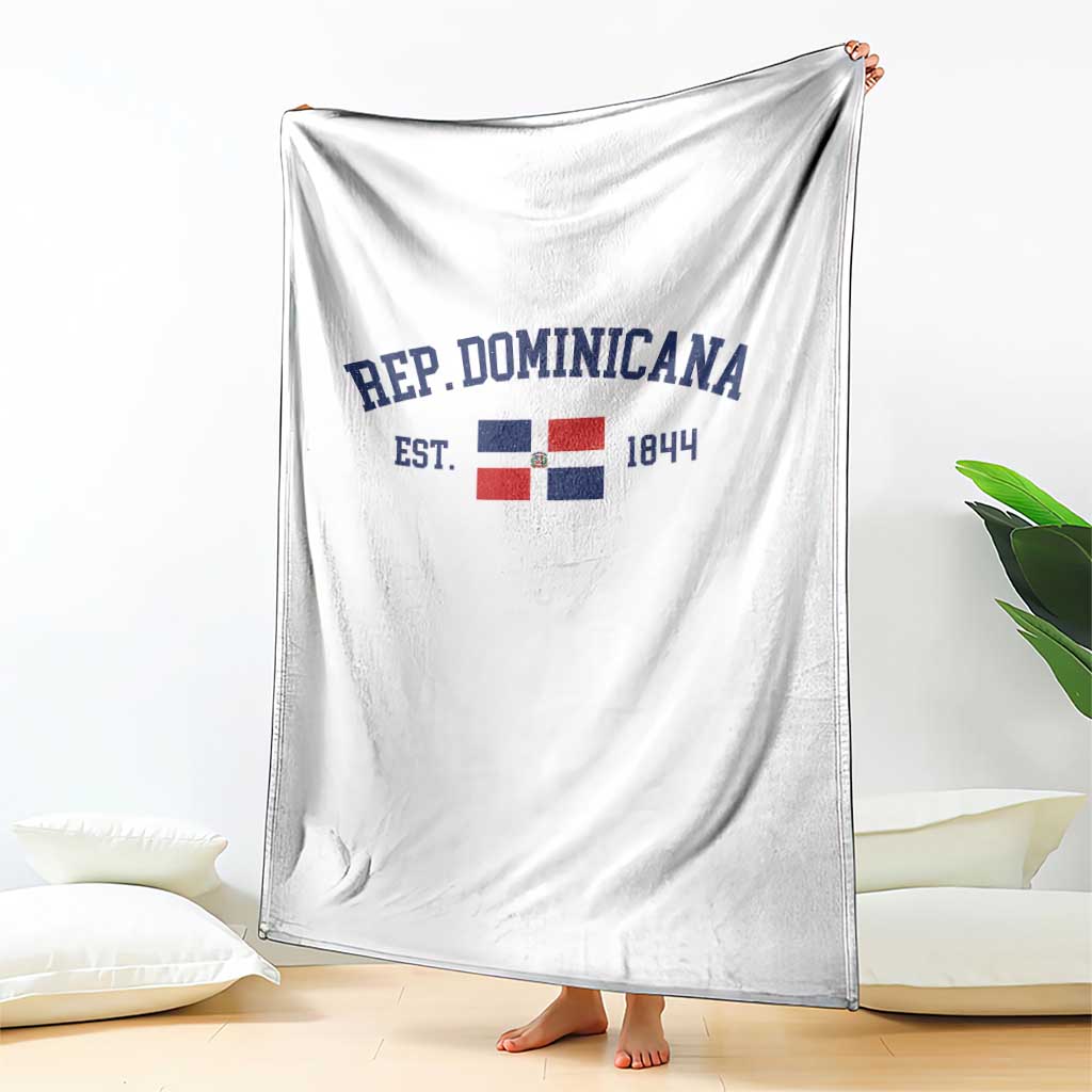 Dominican Republic Throw Blanket Vintage Distressed Varsity Rep Dominicana Flag TS10 Print Your Wear