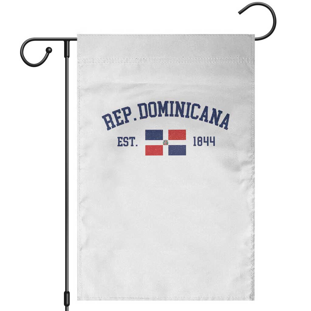 Dominican Republic Garden Flag Vintage Distressed Varsity Rep Dominicana Flag TS10 White Print Your Wear