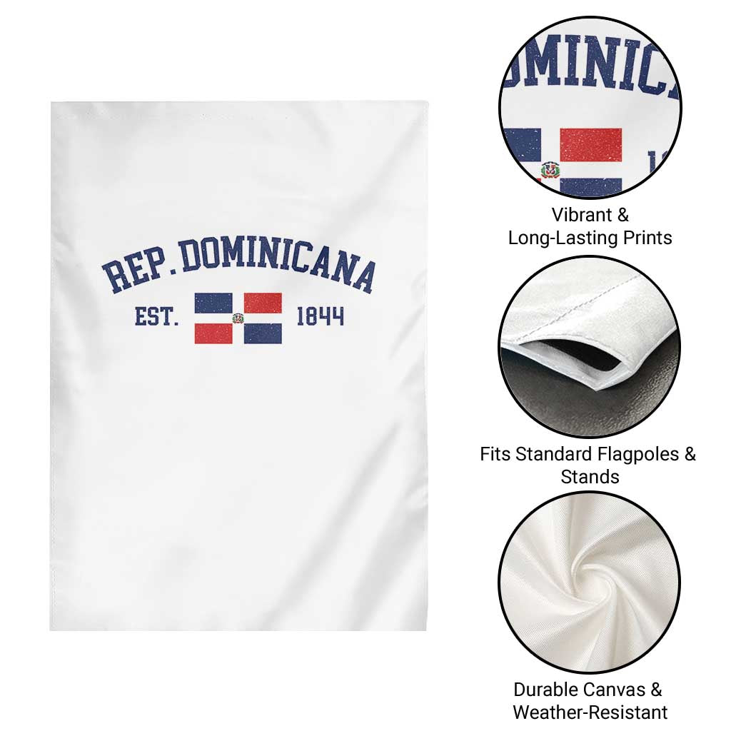 Dominican Republic Garden Flag Vintage Distressed Varsity Rep Dominicana Flag TS10 Print Your Wear