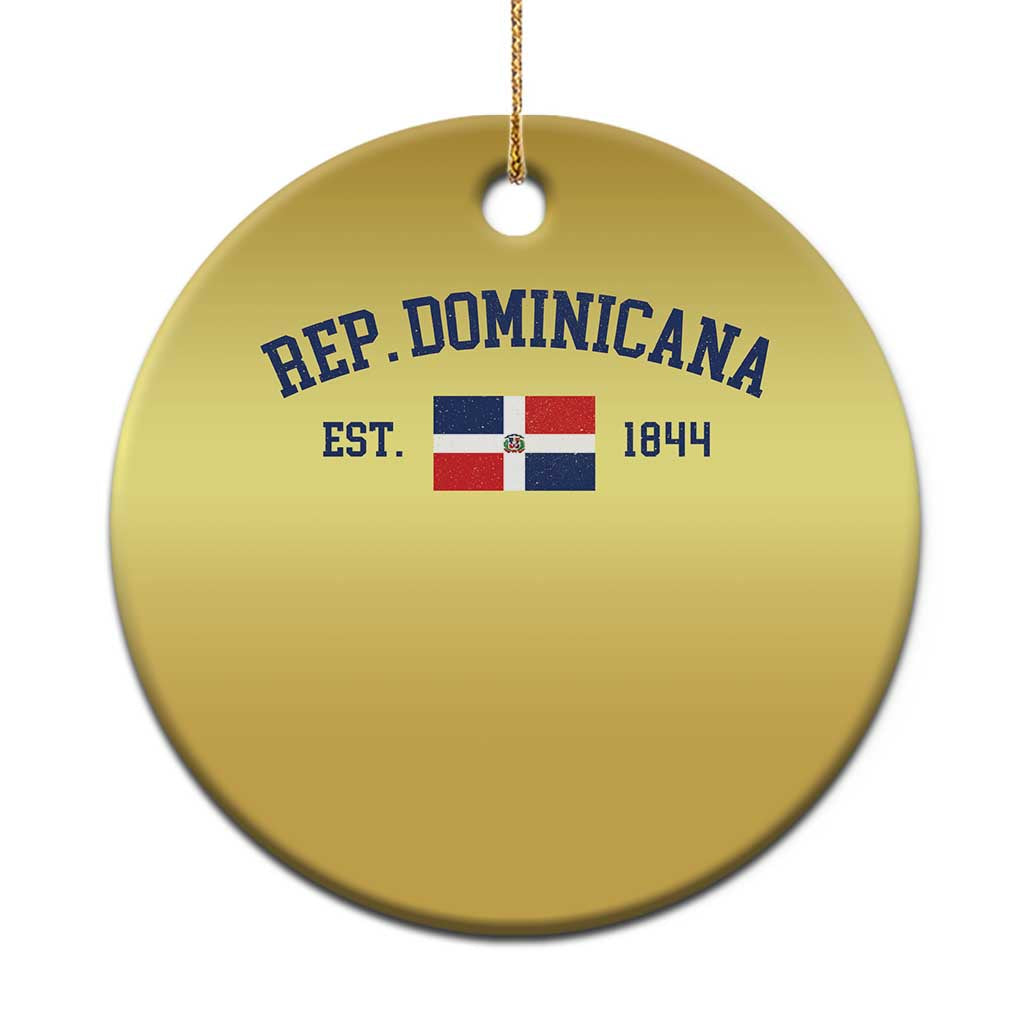 Dominican Republic Christmas Ornament Vintage Distressed Varsity Rep Dominicana Flag TS10 Print Your Wear