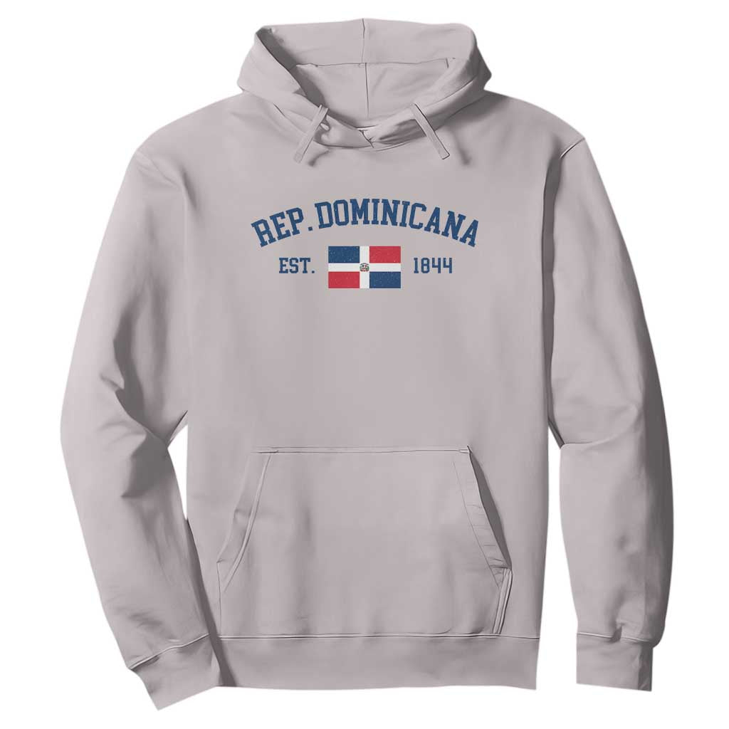 Dominican Republic Hoodie Vintage Distressed Varsity Rep Dominicana Flag TS10 Ice Gray Print Your Wear
