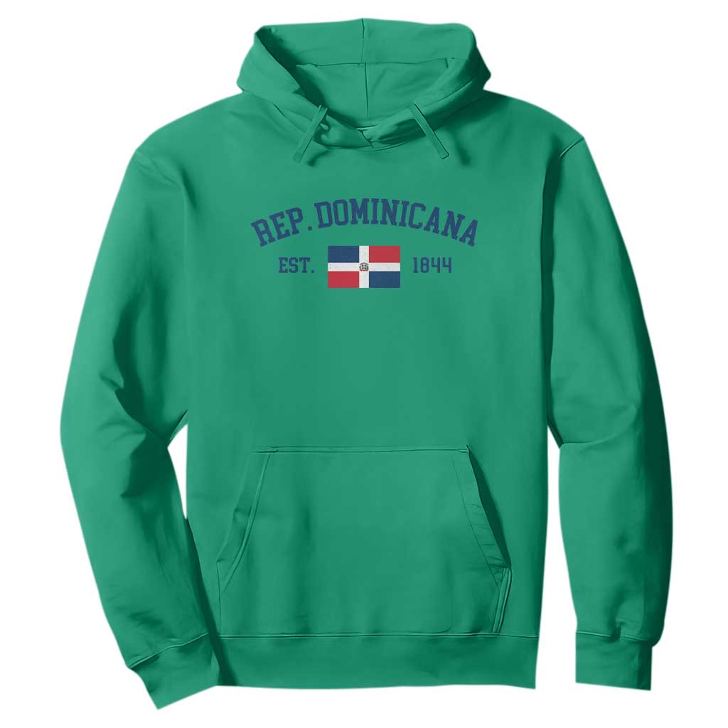 Dominican Republic Hoodie Vintage Distressed Varsity Rep Dominicana Flag TS10 Irish Green Print Your Wear