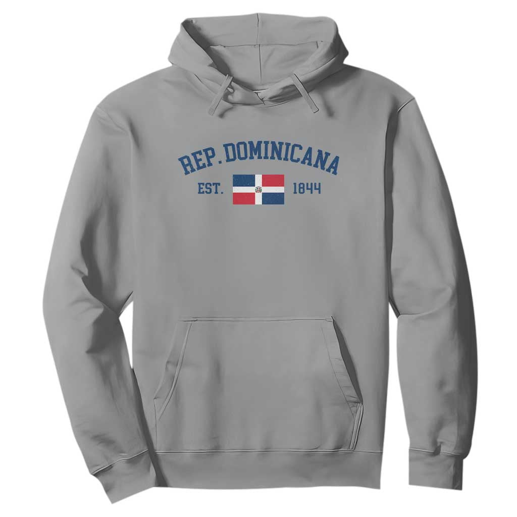 Dominican Republic Hoodie Vintage Distressed Varsity Rep Dominicana Flag TS10 Sport Gray Print Your Wear