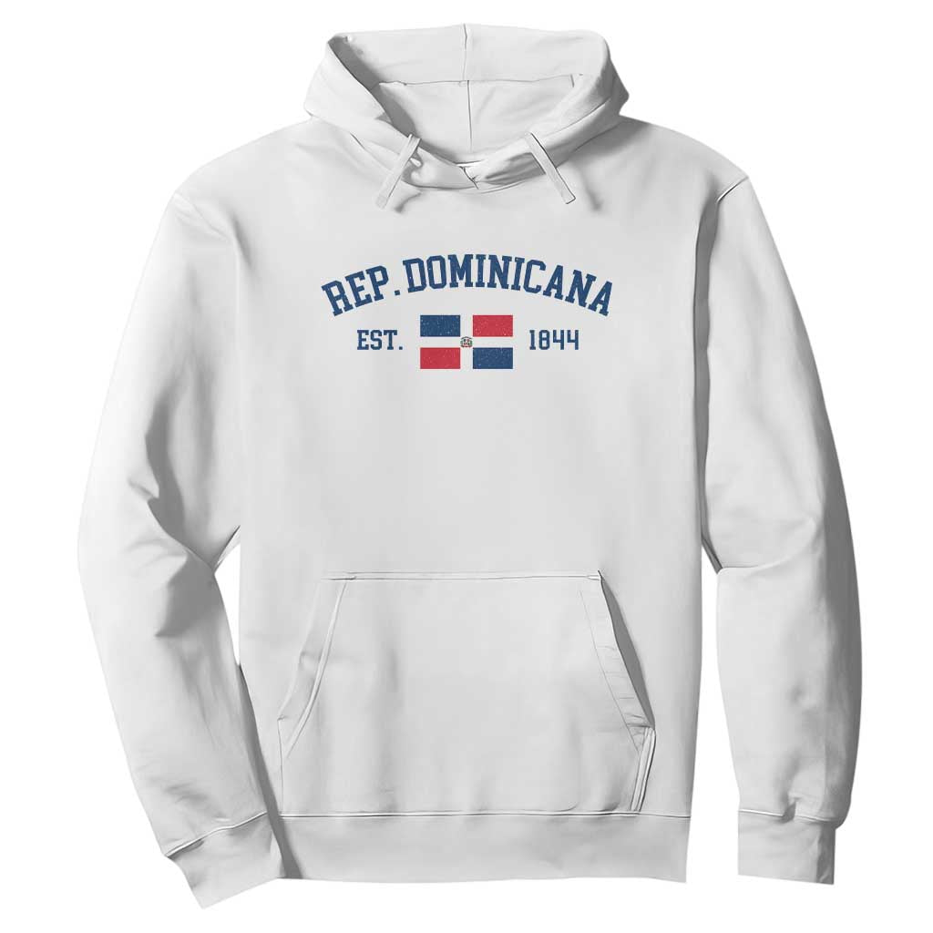 Dominican Republic Hoodie Vintage Distressed Varsity Rep Dominicana Flag TS10 White Print Your Wear