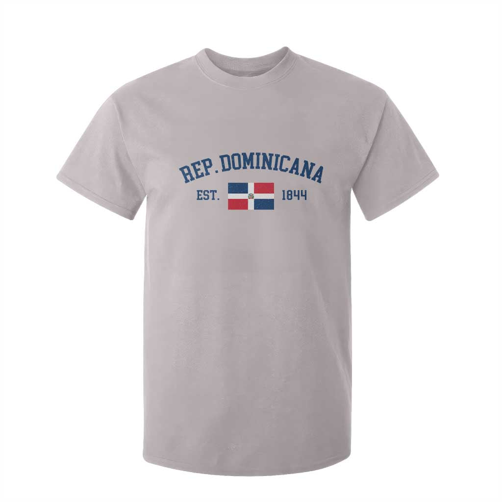 Dominican Republic T Shirt For Kid Vintage Distressed Varsity Rep Dominicana Flag TS10 Ice Gray Print Your Wear