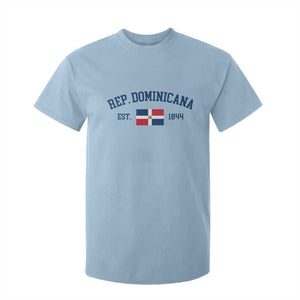 Dominican Republic T Shirt For Kid Vintage Distressed Varsity Rep Dominicana Flag TS10 Light Blue Print Your Wear