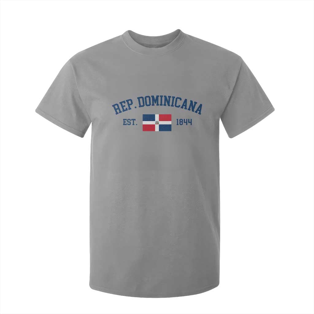 Dominican Republic T Shirt For Kid Vintage Distressed Varsity Rep Dominicana Flag TS10 Sport Gray Print Your Wear