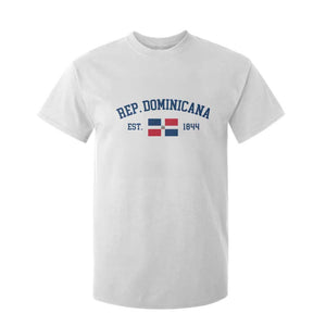 Dominican Republic T Shirt For Kid Vintage Distressed Varsity Rep Dominicana Flag TS10 White Print Your Wear