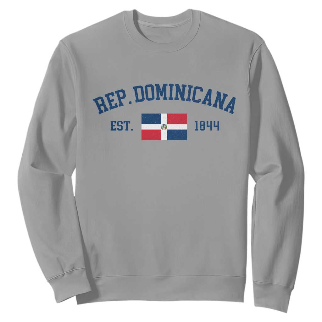Dominican Republic Sweatshirt Vintage Distressed Varsity Rep Dominicana Flag TS10 Sport Gray Print Your Wear