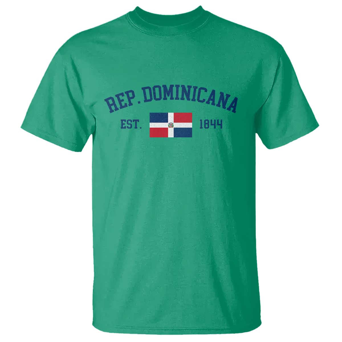 Dominican Republic T Shirt Vintage Distressed Varsity Rep Dominicana Flag TS10 Irish Green Print Your Wear