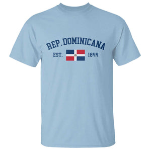 Dominican Republic T Shirt Vintage Distressed Varsity Rep Dominicana Flag TS10 Light Blue Print Your Wear