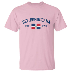 Dominican Republic T Shirt Vintage Distressed Varsity Rep Dominicana Flag TS10 Light Pink Print Your Wear