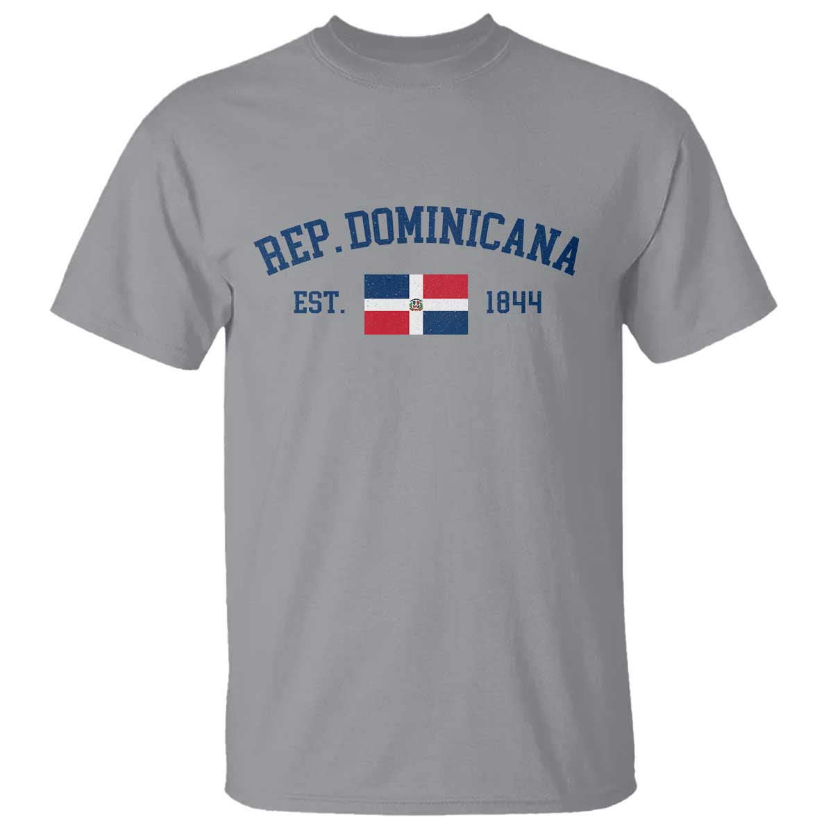 Dominican Republic T Shirt Vintage Distressed Varsity Rep Dominicana Flag TS10 Sport Gray Print Your Wear