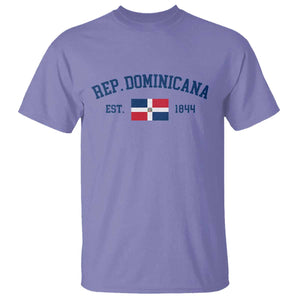 Dominican Republic T Shirt Vintage Distressed Varsity Rep Dominicana Flag TS10 Violet Print Your Wear