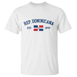 Dominican Republic T Shirt Vintage Distressed Varsity Rep Dominicana Flag TS10 White Print Your Wear