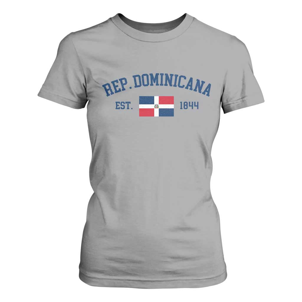 Dominican Republic T Shirt For Women Vintage Distressed Varsity Rep Dominicana Flag TS10 Sport Gray Print Your Wear