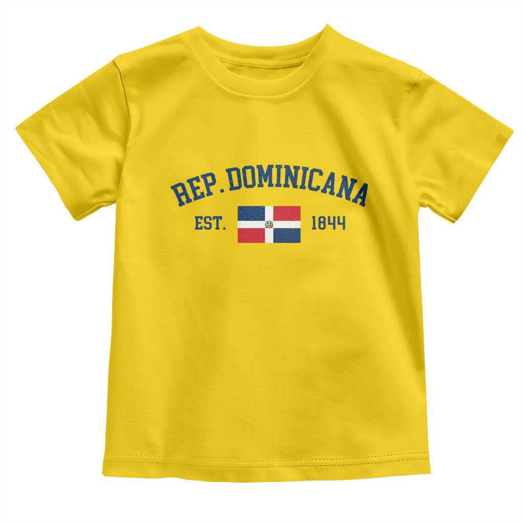 Dominican Republic Toddler T Shirt Vintage Distressed Varsity Rep Dominicana Flag TS10 Daisy Print Your Wear