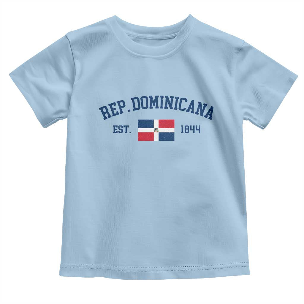 Dominican Republic Toddler T Shirt Vintage Distressed Varsity Rep Dominicana Flag TS10 Light Blue Print Your Wear