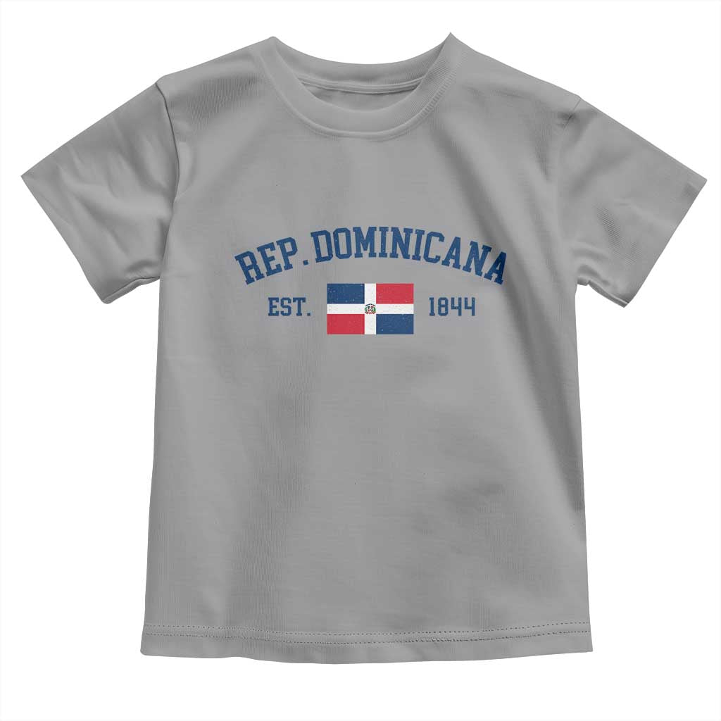 Dominican Republic Toddler T Shirt Vintage Distressed Varsity Rep Dominicana Flag TS10 Sport Gray Print Your Wear