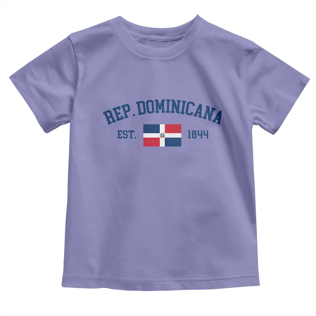 Dominican Republic Toddler T Shirt Vintage Distressed Varsity Rep Dominicana Flag TS10 Violet Print Your Wear