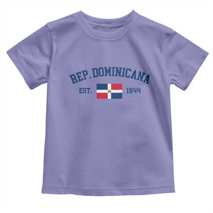 Dominican Republic Toddler T Shirt Vintage Distressed Varsity Rep Dominicana Flag TS10 Violet Print Your Wear