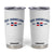 Dominican Republic Tumbler Cup Vintage Distressed Varsity Rep Dominicana Flag TS10 White Print Your Wear