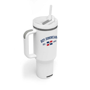 Dominican Republic Tumbler With Handle Vintage Distressed Varsity Rep Dominicana Flag TS10 Print Your Wear