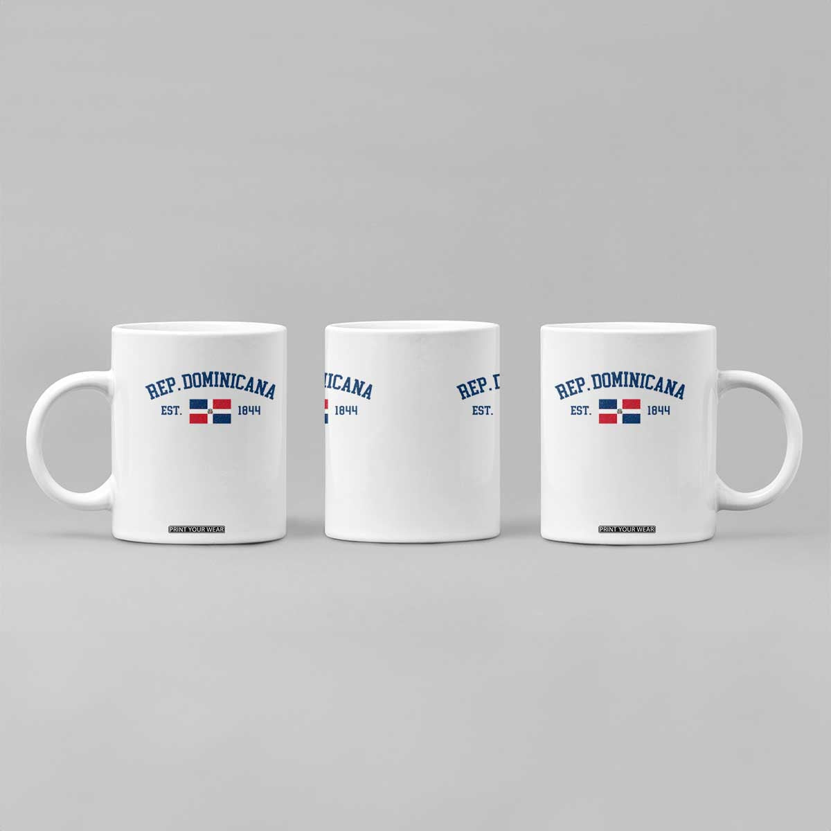 Dominican Republic Coffee Mug Vintage Distressed Varsity Rep Dominicana Flag TS10 Print Your Wear