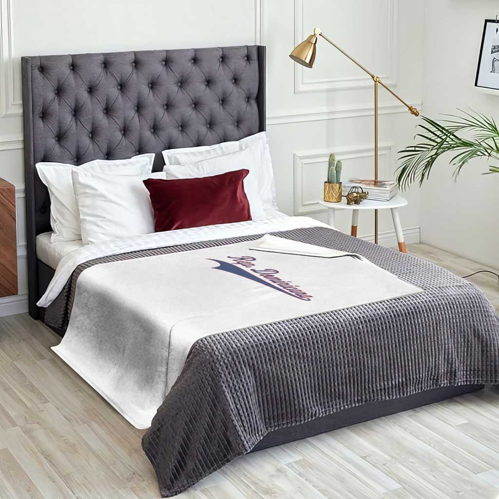 Dominican Republic Throw Blanket Rep Dominicana Vintage Flag Baseball Script TS10 Print Your Wear