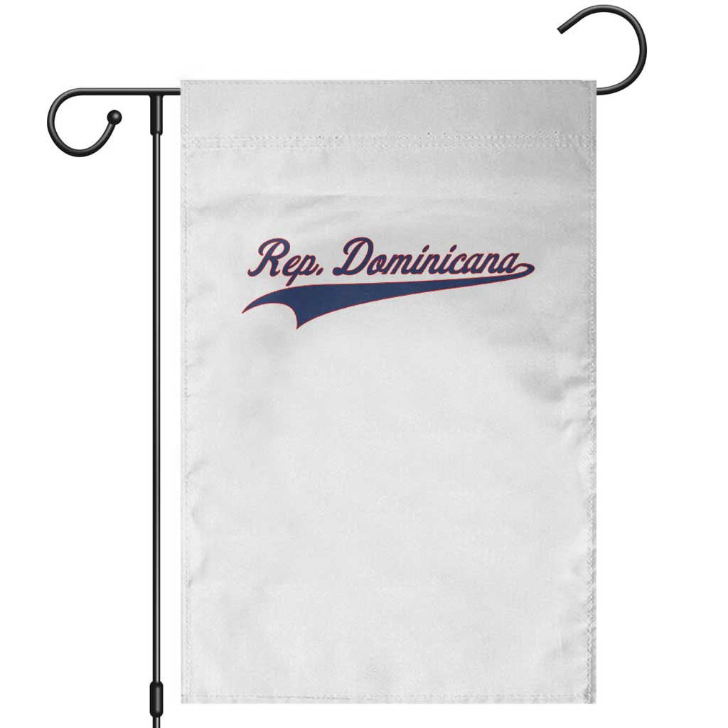 Dominican Republic Garden Flag Rep Dominicana Vintage Flag Baseball Script TS10 White Print Your Wear