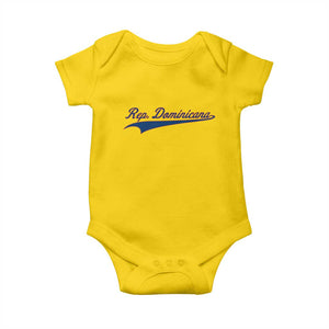 Dominican Republic Baby Onesie Rep Dominicana Vintage Flag Baseball Script TS10 Daisy Print Your Wear