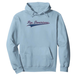Dominican Republic Hoodie Rep Dominicana Vintage Flag Baseball Script TS10 Light Blue Print Your Wear
