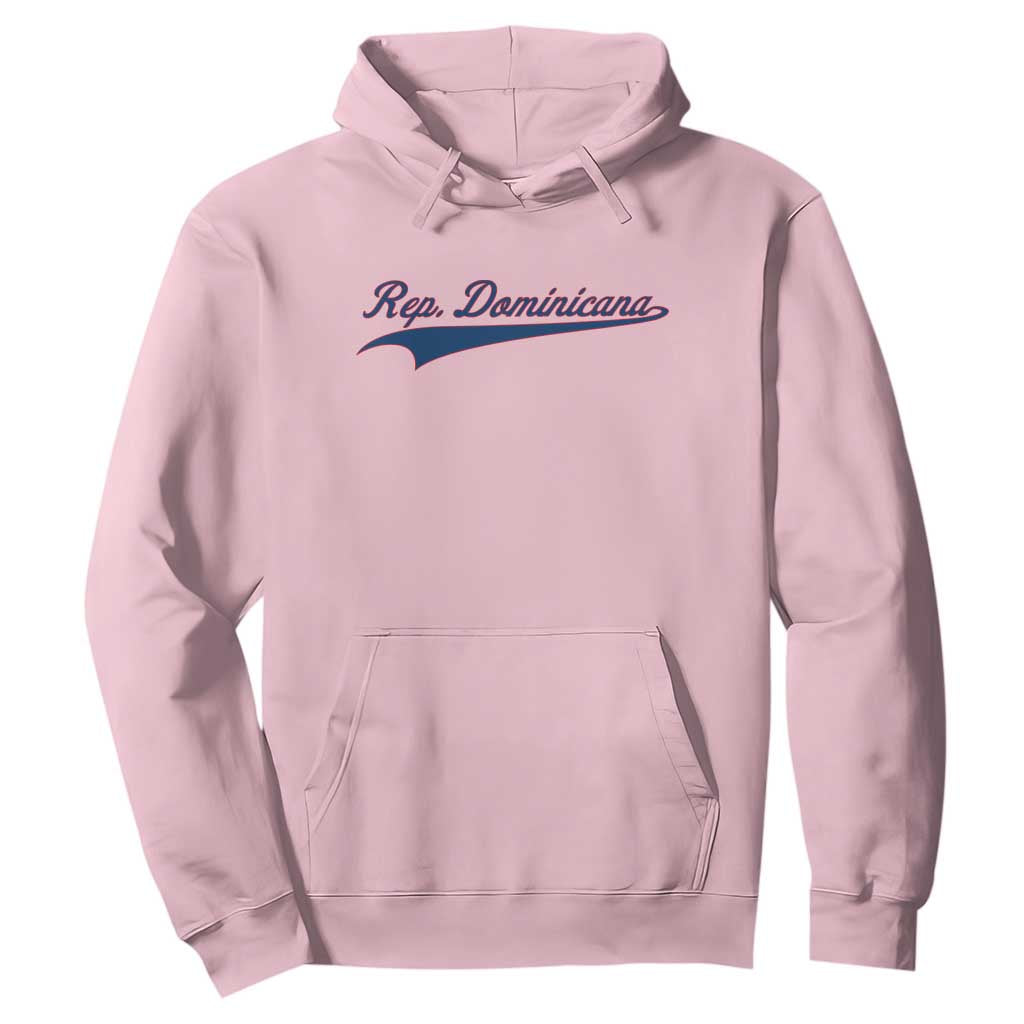 Dominican Republic Hoodie Rep Dominicana Vintage Flag Baseball Script TS10 Light Pink Print Your Wear