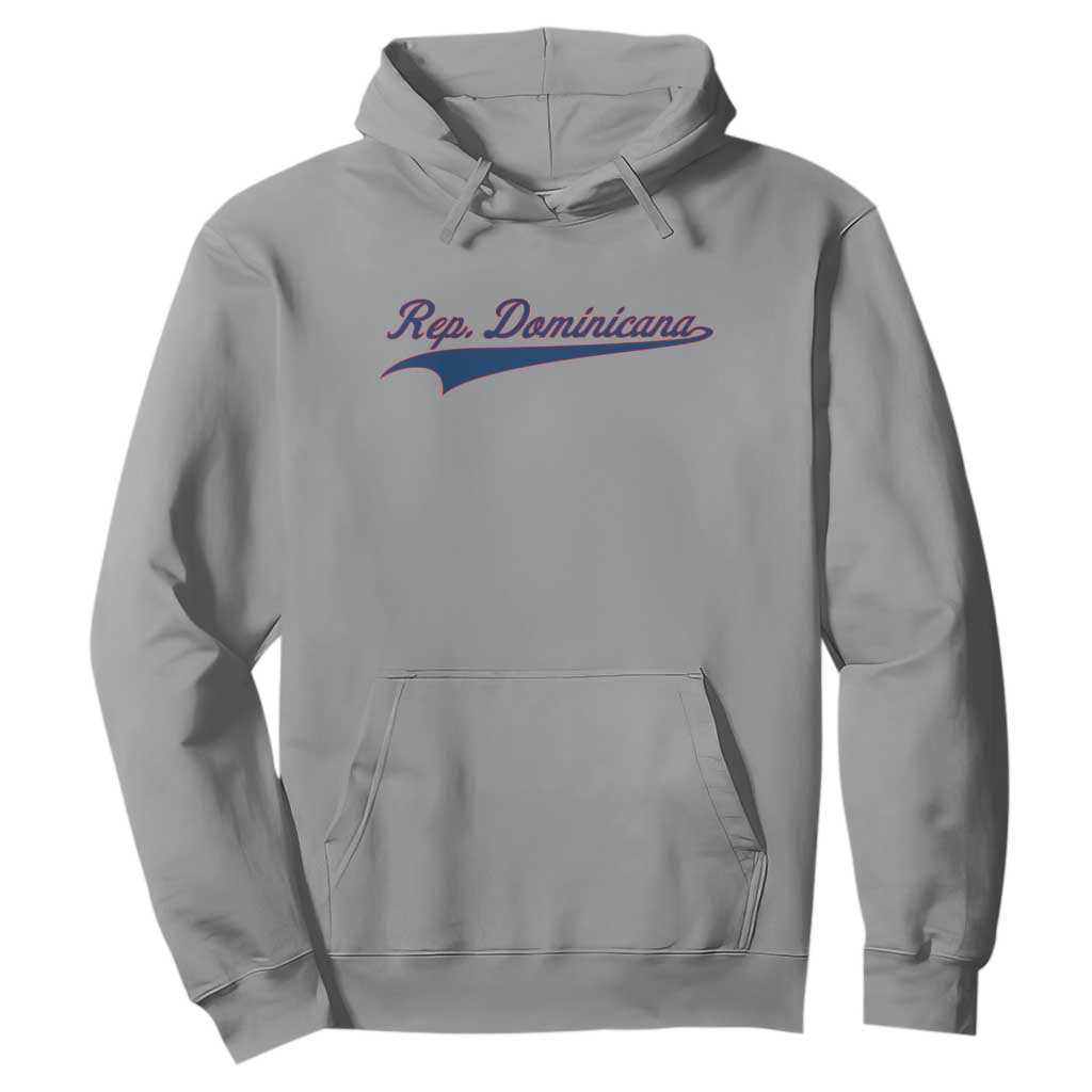 Dominican Republic Hoodie Rep Dominicana Vintage Flag Baseball Script TS10 Sport Gray Print Your Wear