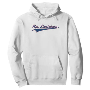 Dominican Republic Hoodie Rep Dominicana Vintage Flag Baseball Script TS10 White Print Your Wear