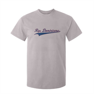 Dominican Republic T Shirt For Kid Rep Dominicana Vintage Flag Baseball Script TS10 Ice Gray Print Your Wear