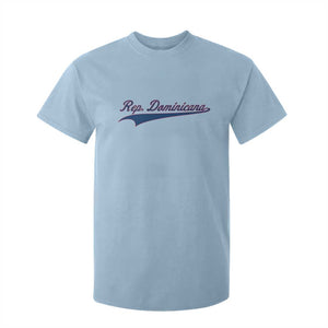Dominican Republic T Shirt For Kid Rep Dominicana Vintage Flag Baseball Script TS10 Light Blue Print Your Wear