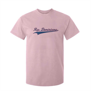 Dominican Republic T Shirt For Kid Rep Dominicana Vintage Flag Baseball Script TS10 Light Pink Print Your Wear