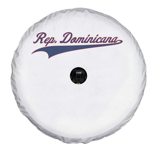 Dominican Republic Spare Tire Cover Rep Dominicana Vintage Flag Baseball Script TS10 Print Your Wear