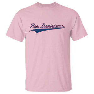Dominican Republic T Shirt Rep Dominicana Vintage Flag Baseball Script TS10 Light Pink Print Your Wear