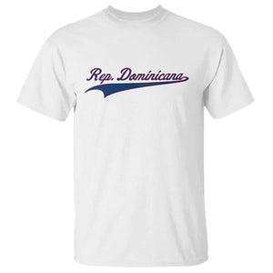 Dominican Republic T Shirt Rep Dominicana Vintage Flag Baseball Script TS10 White Print Your Wear