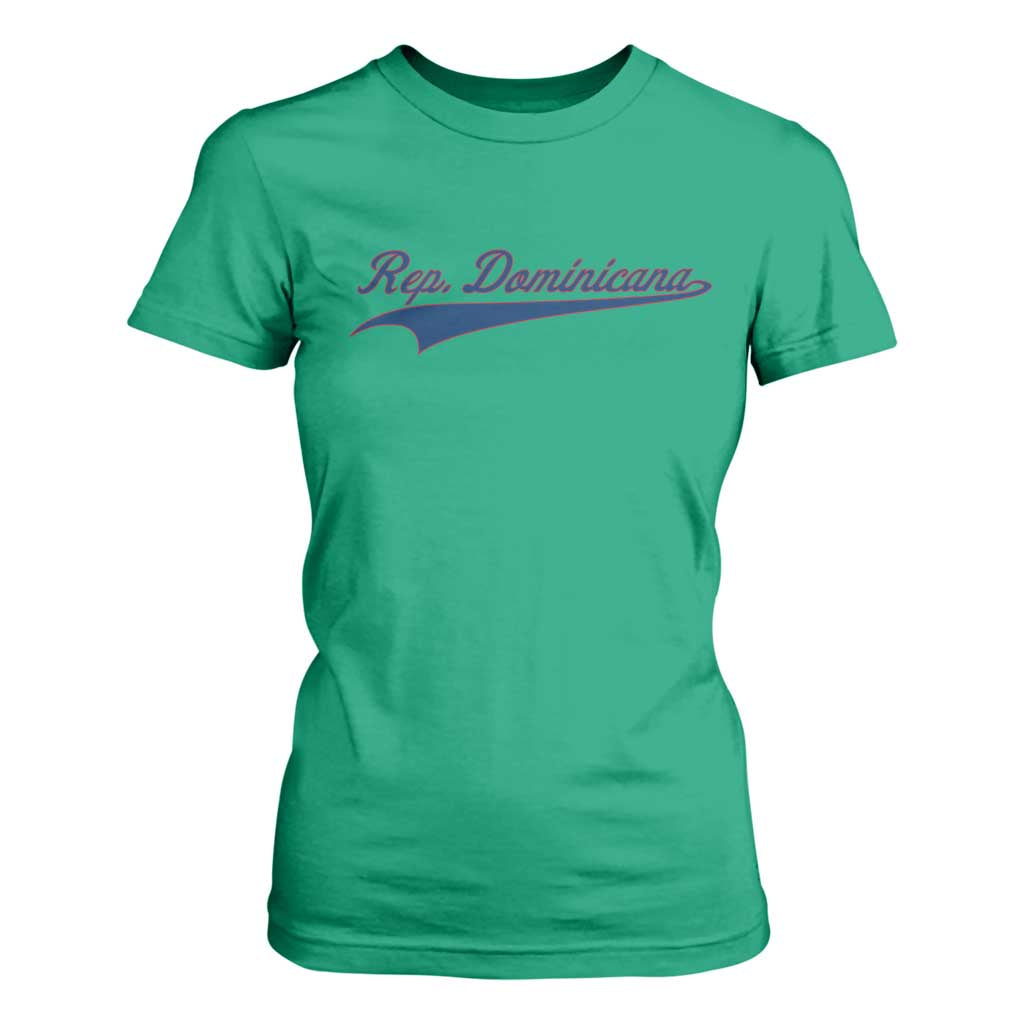 Dominican Republic T Shirt For Women Rep Dominicana Vintage Flag Baseball Script TS10 Irish Green Print Your Wear
