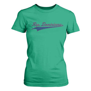 Dominican Republic T Shirt For Women Rep Dominicana Vintage Flag Baseball Script TS10 Irish Green Print Your Wear